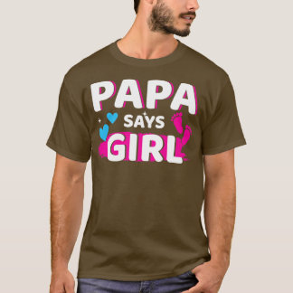 Gender avslöjar att pappa säger att en tjej som ma t shirt