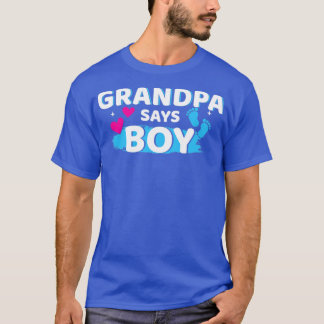 Gender avslöjar farfar säger att pojkmatchande fam t shirt
