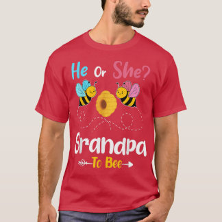 Gender avslöjar farfar till Bee Baby Announ T Shirt