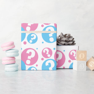 Gender avslöjar frågetecken för babyduschflicka presentpapper