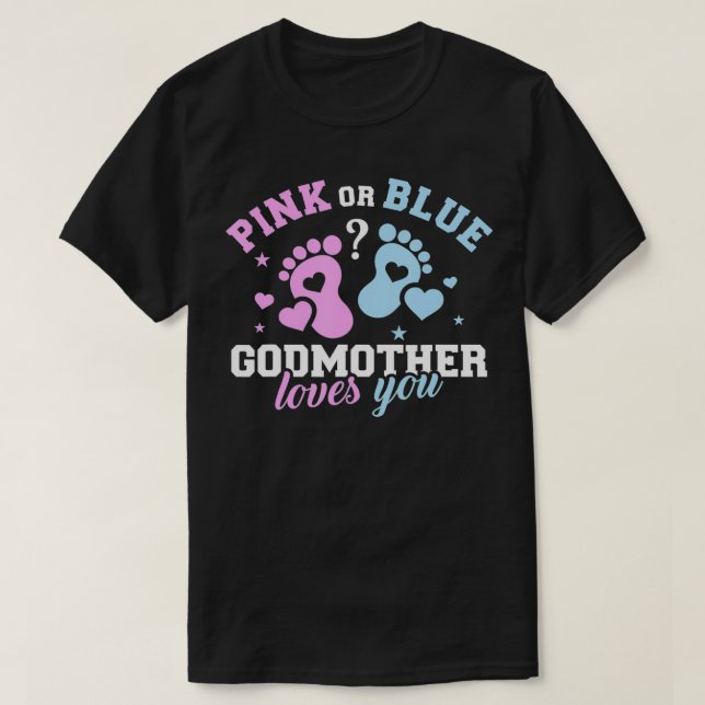Gender avslöjar gudmor t shirt (Design framsida)