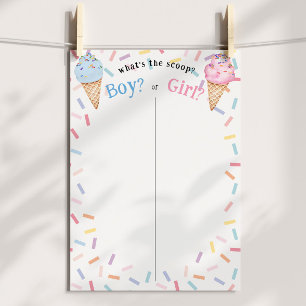 Gender avslöjar iskräm Vare skottröstningen Poster