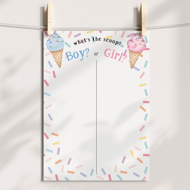 Gender avslöjar iskräm Vare skottröstningen Poster (Skapare uppladdad)