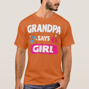 Gender avslöjar morfar säger att hon matchar famil t shirt