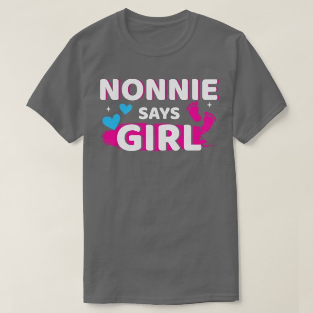 Gender avslöjar ninne säger att hon matchar familj t shirt (Design framsida)