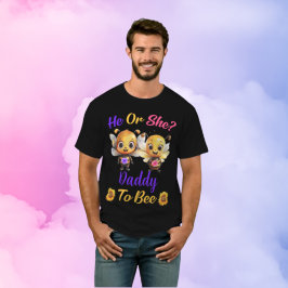 Gender avslöjar pappa till Bee Black T Shirt