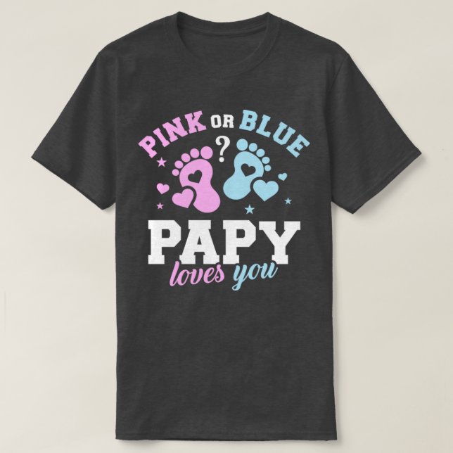 Gender avslöjar papy t shirt (Design framsida)