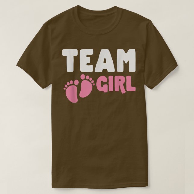 Gender avslöjar party team Girl Notice Future T Shirt (Design framsida)