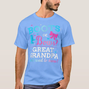 Gender avslöjar stövlar eller bågar av underbart f t shirt