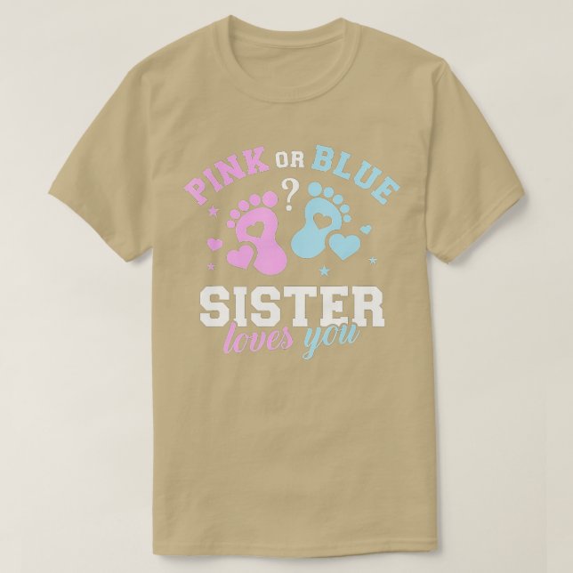 Gender avslöjar syster t shirt (Design framsida)