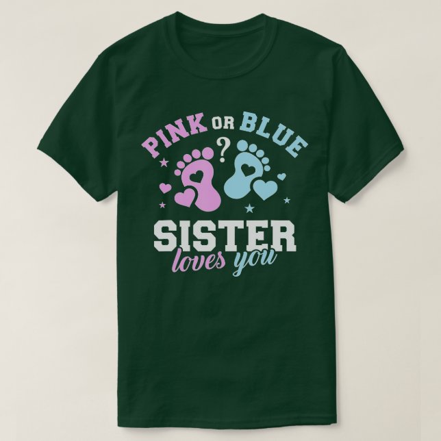 Gender avslöjar syster t shirt (Design framsida)