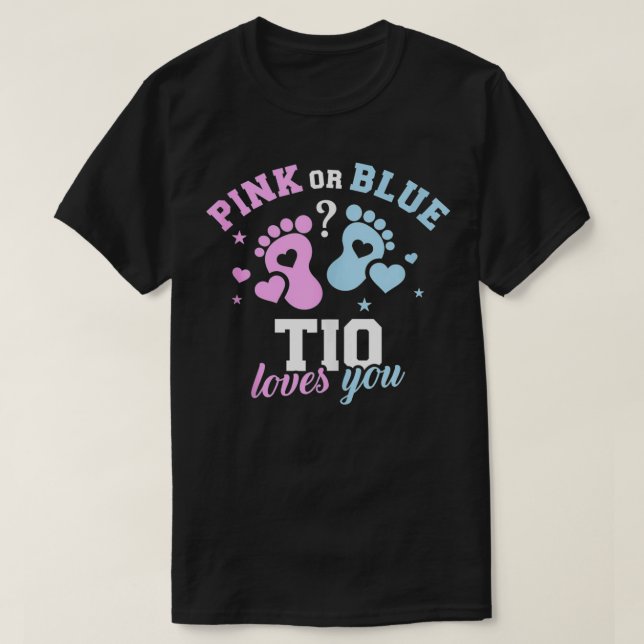 Gender avslöjar Tanktopet farbror T Shirt (Design framsida)