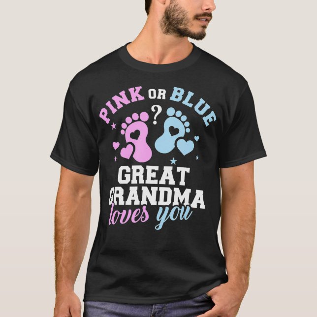 Gender avslöjar underbart mormor t shirt (Framsida)