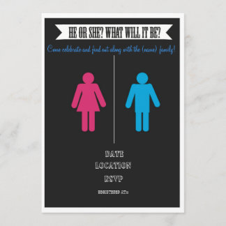 Gender avslöjer baby showerinbjudan inbjudningar