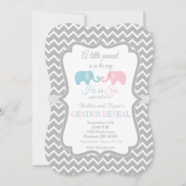 Gender avslöjer inbjudningar, den | som gender inbjudningar (Framsida)