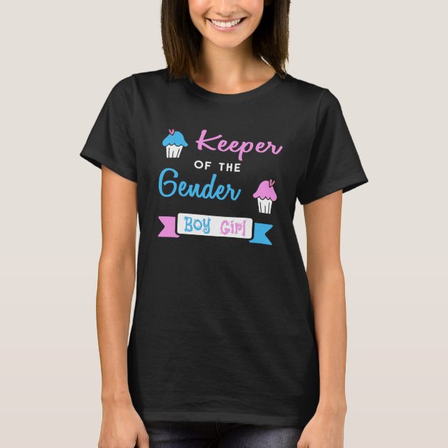 Gender avslöjer vårdaren av den genderpojken eller t shirt (Framsida)
