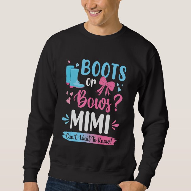 Gender: Boot eller Bows Mimi Matching Baby Par Lång Ärmad Tröja (Framsida)