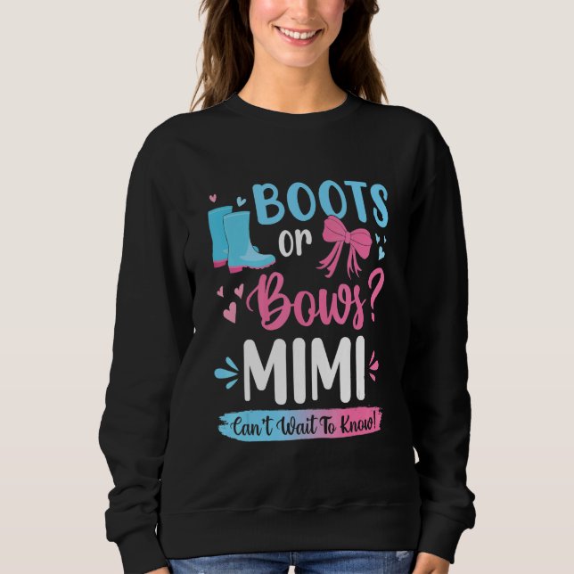 Gender: Boot eller Bows Mimi Matching Baby Par T Shirt (Framsida)