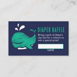 Gender Diaper Raffle Biljett Tilläggskort