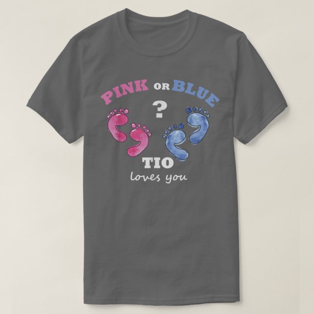 Gender: farbror, rosa eller blå tio kärlek yo t shirt (Design framsida)