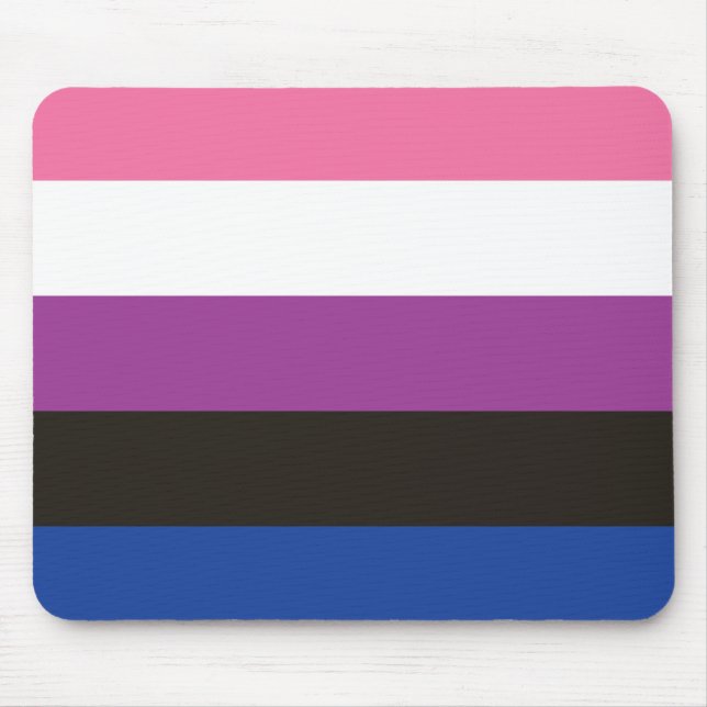 Gender Fluid Flagga Musmatta (Framsidan)