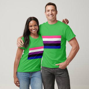 Gender Fluid Flagga T Shirt
