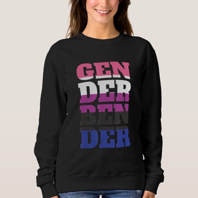 Gender Fluid Non Binary - Pride Neutral Gender Ben T Shirt (Framsida)
