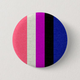 Gender Fluid Pride Flagga Färgad Bakgrundsdesign Knapp