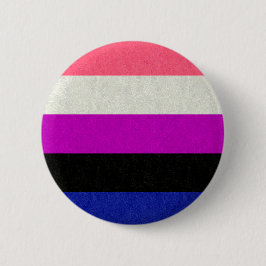 Gender Fluid Pride Flagga Färgad Bakgrundsdesign Knapp