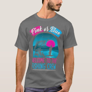 Gender för att visa fiskets Rosa eller blått välbe T Shirt