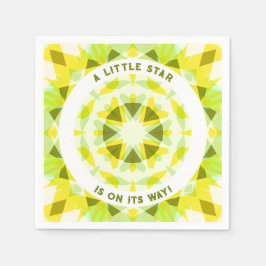 Gender för  av Bright Gult Grönt Star Babykläder Pappersservett