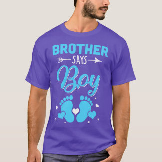 Gender för bröder säger pojkmatchande familj t shirt
