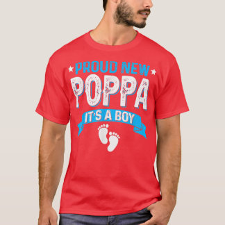 Gender för familjen Reveal Proud New Poppa T Shirt