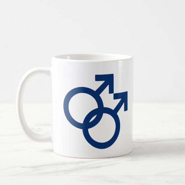GENDER för MLM Gay Manar- Kaffemugg (Vänster)