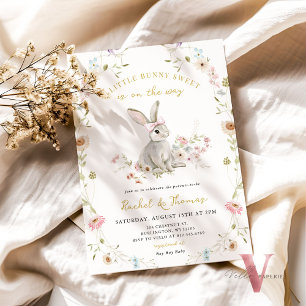Gender för några av Bunny Wildbloms Baby Shower Re Inbjudningar