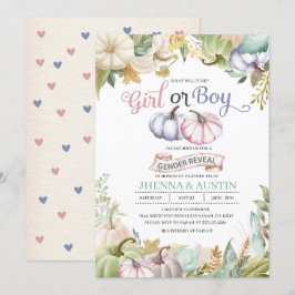 Gender för nedgångpumpahösten avslöjer inbjudan