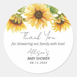 Gender för solrossolrossolrossolens Blommigt, Neut Runt Klistermärke