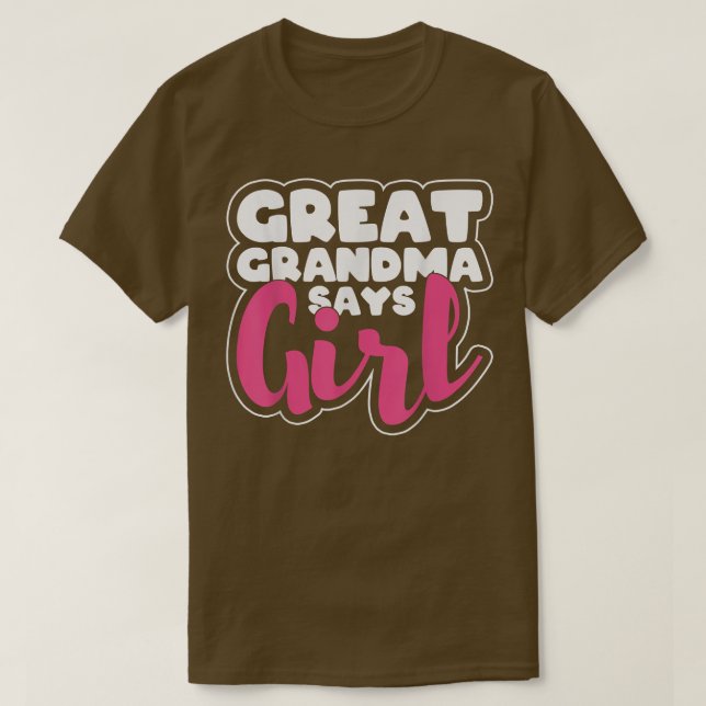 Gender för Underbar mormor Says Girl T Shirt (Design framsida)