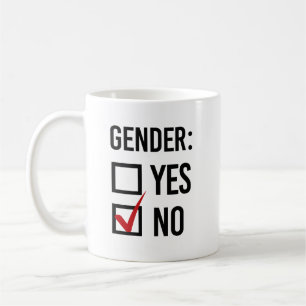 Gender Ja eller Nej Kaffemugg