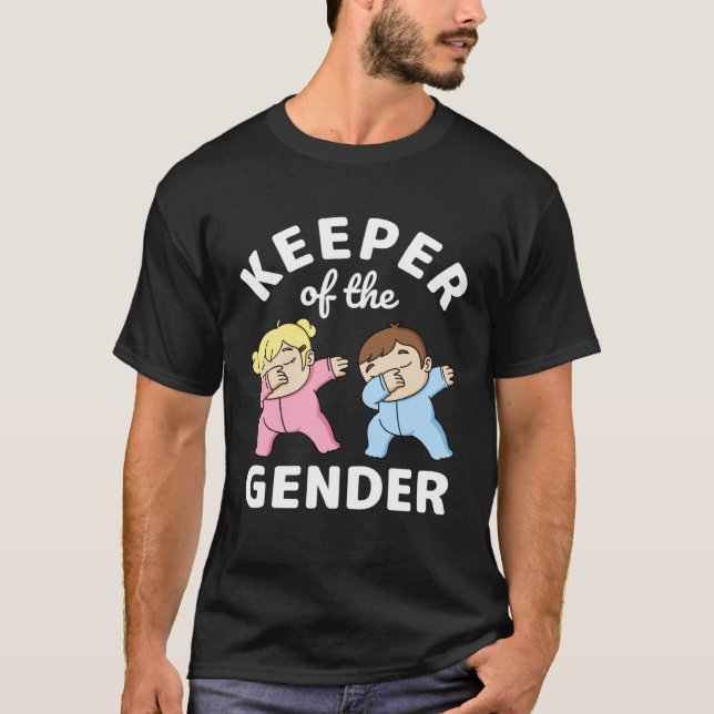 Gender Keeper Gender Reveal Keeper of the Gender A T Shirt (Framsida)