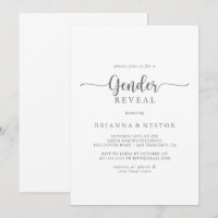 Gender: Minimalistisk kalligrafi Party
