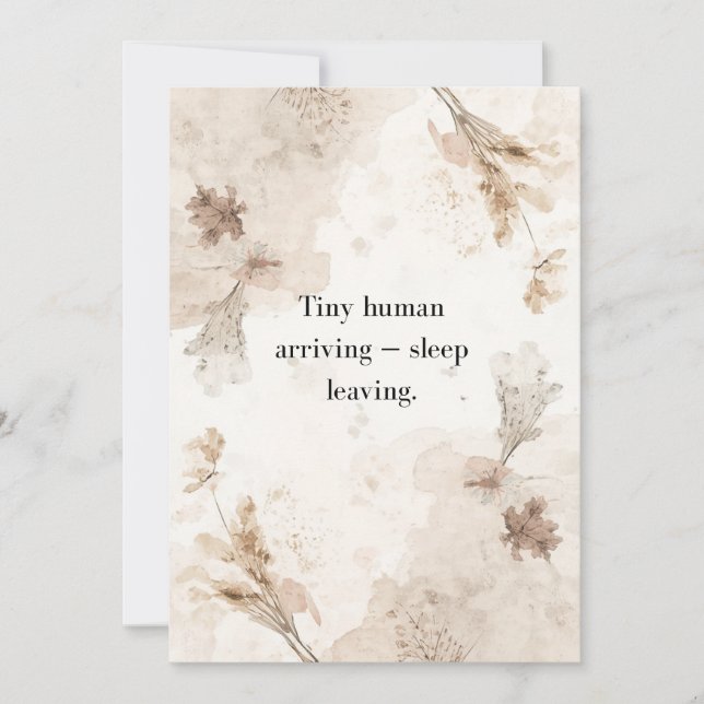 Gender Neutral Baby Shower Invitation Card Inbjudningar (Framsida)