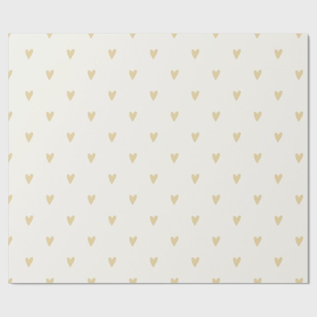 Gender Neutral Gift Wrap | Sand Hearts Presentpapper (Platt)