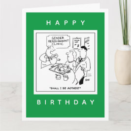 Gender Omklassificering Klinisk Tecknad Kort