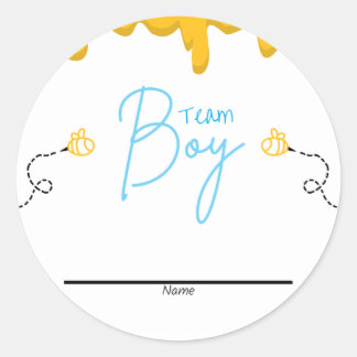 Gender Omröstning Sticker Runt Klistermärke