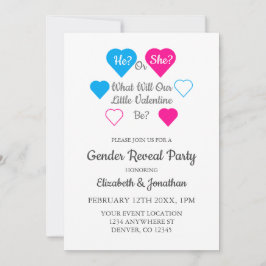 Gender på Lilla Valentine Day Inbjudningar