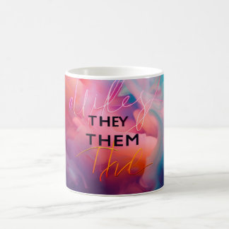 Gender Pronons de/Them Digital Art Mugg