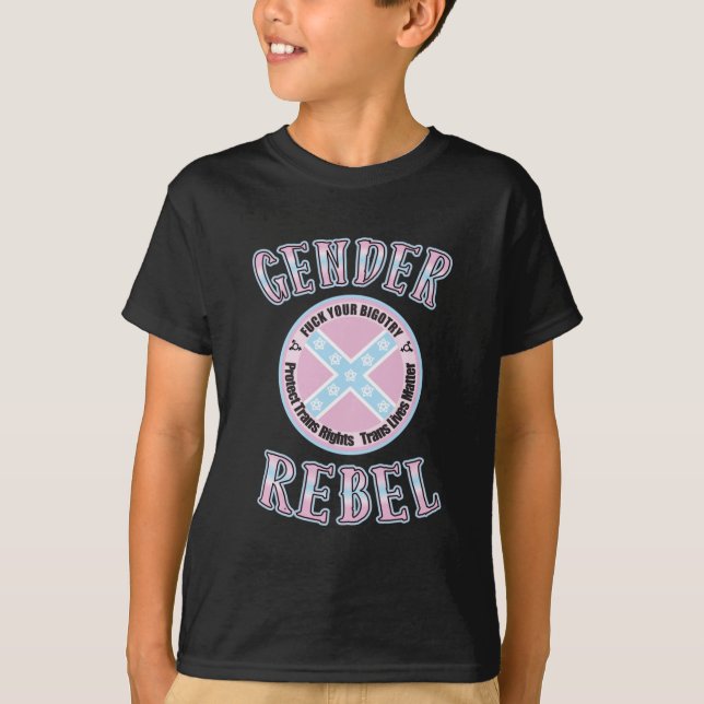 Gender Rebel-etikett T Shirt (Framsida)