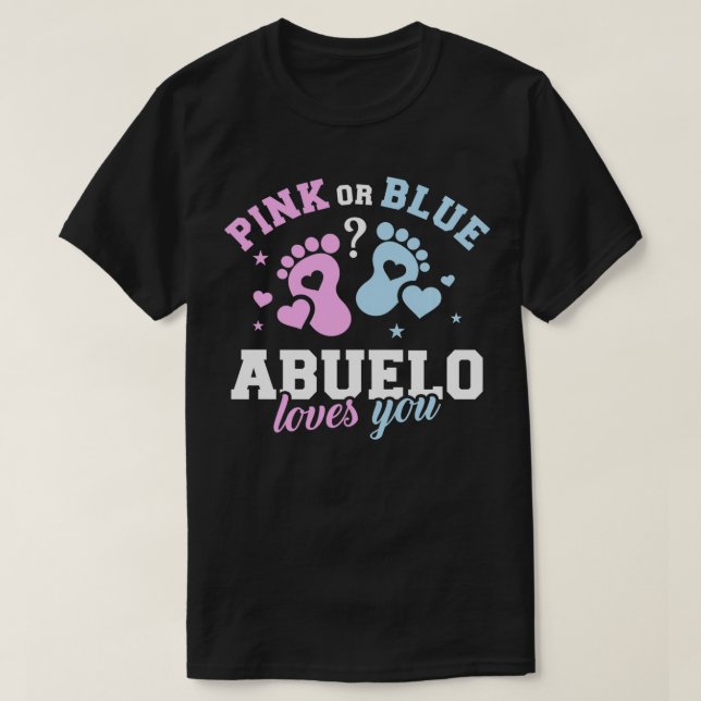 Gender reveal abuelo grandpa  t shirt (Design framsida)
