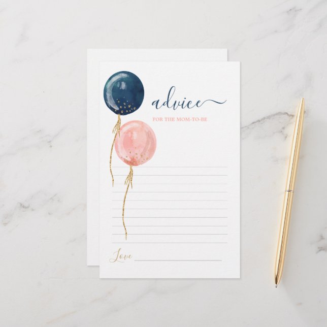 Gender Reveal Adress till Mamma som ska få kort (Fram/Back In Situ)